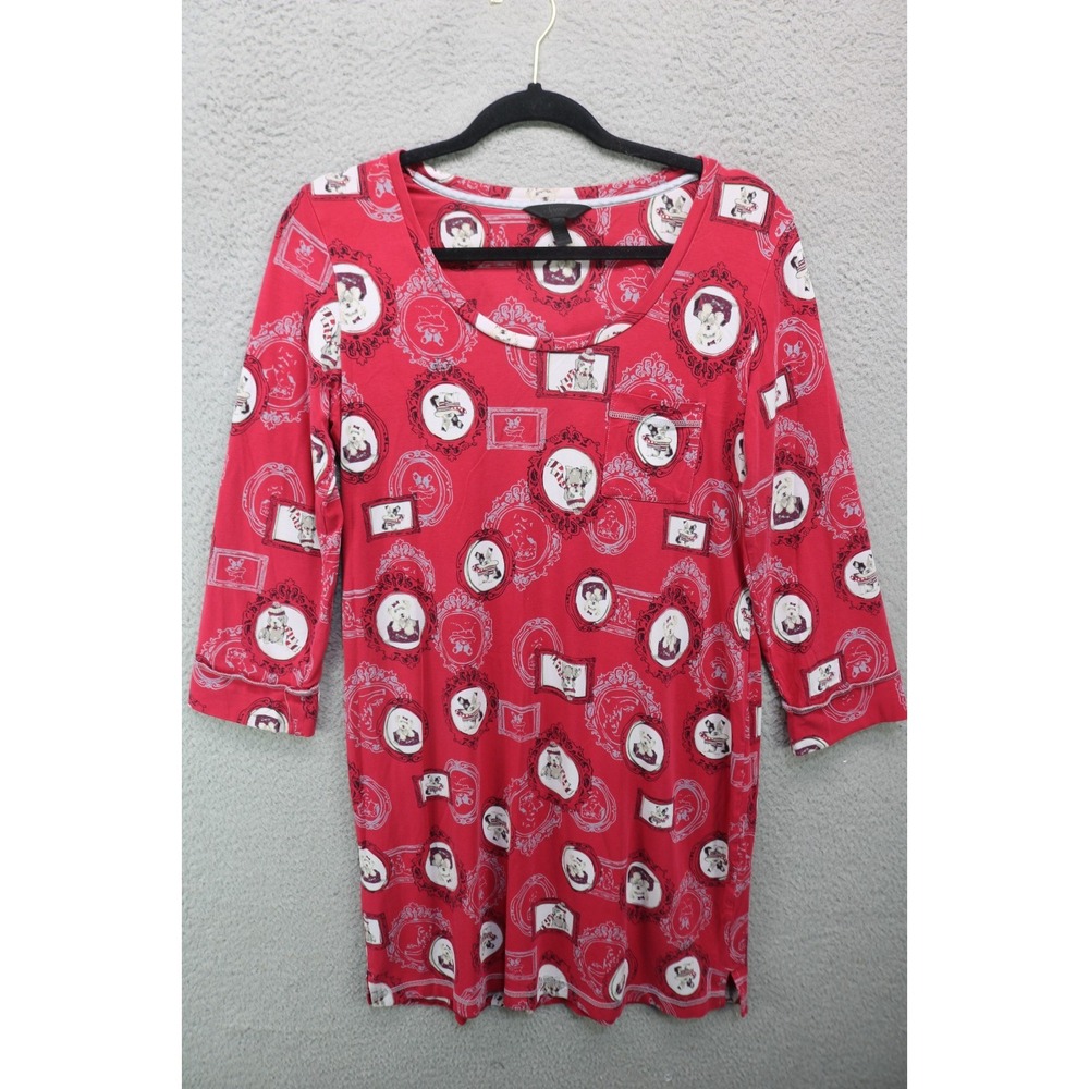 Soma Long Sleeve Nightgown-Size Medium-Puppy Dogs-Soft-Cozy Chic